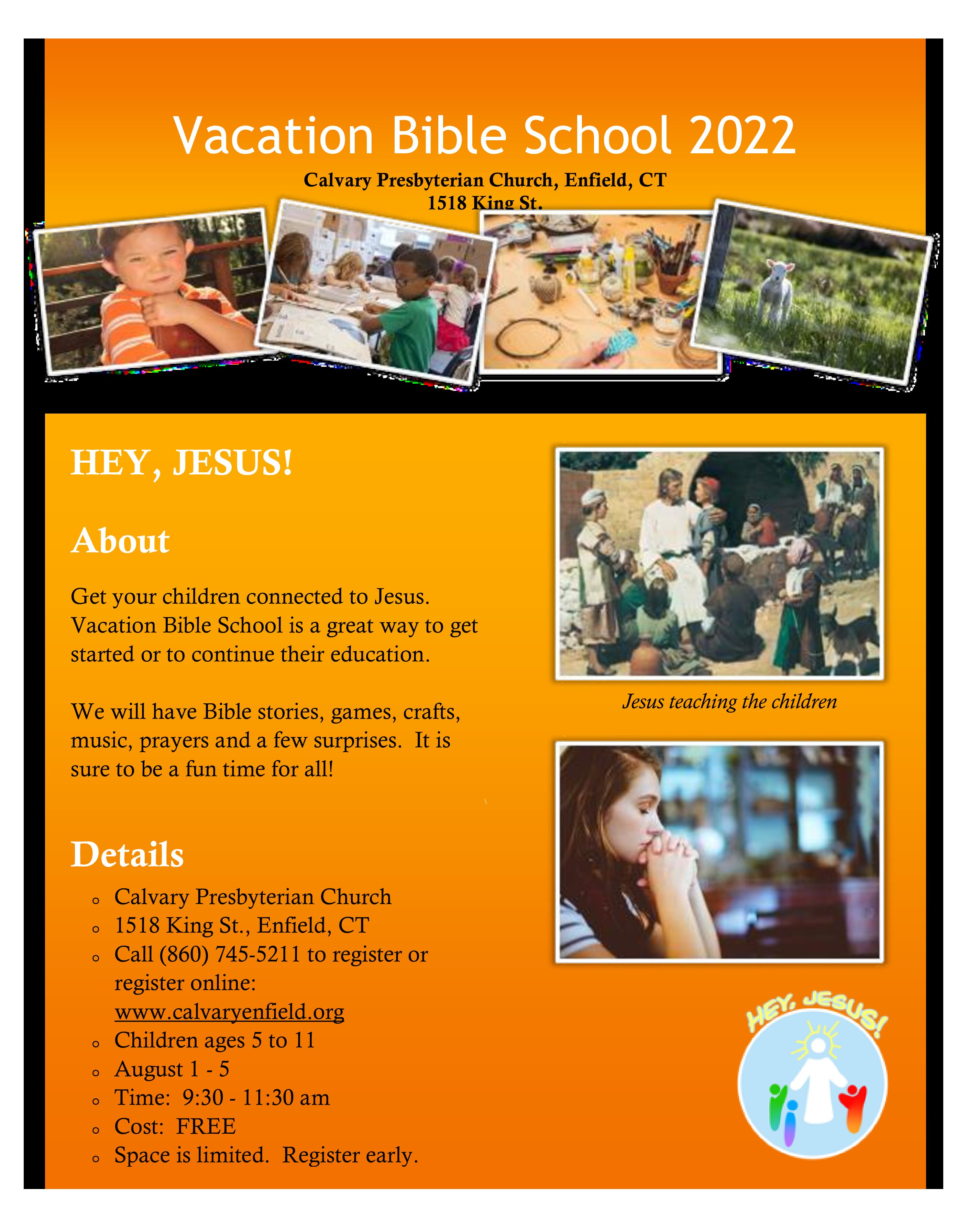 VBS Registration - Calvary Presbyterian Church